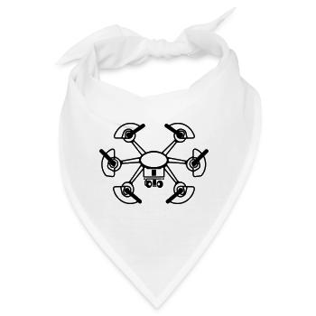 Drohne - Bandana - Weiß - Vorne