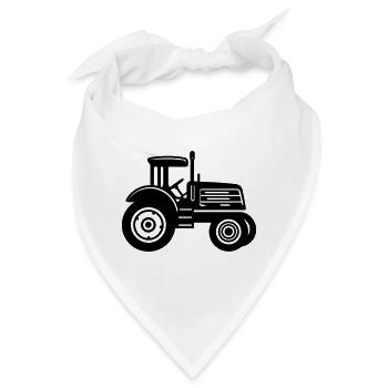 Traktor - Bandana - Weiß - Vorne
