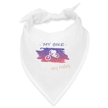 Biken Fahrrad Bike - Bandana - Weiß - Vorne