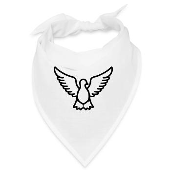 Taube - Bandana - Weiß - Vorne