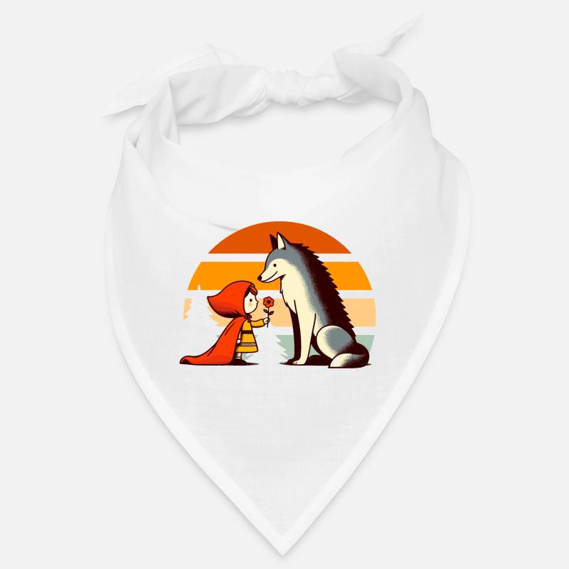 Märchen Rotkäppchen und der Wolf Wald Niedlich Bandana