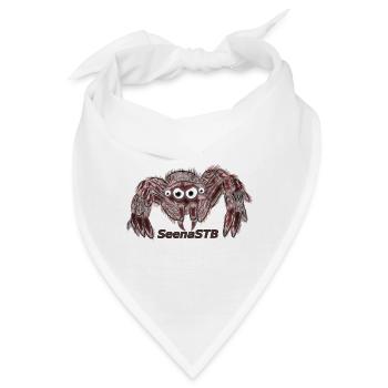 Spinne - Bandana - Weiß - Vorne