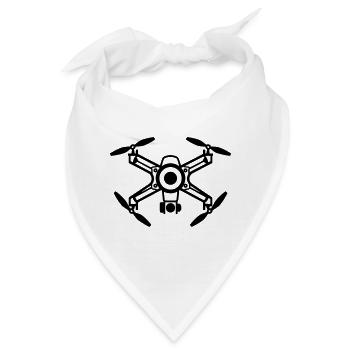Drohne - Bandana - Weiß - Vorne