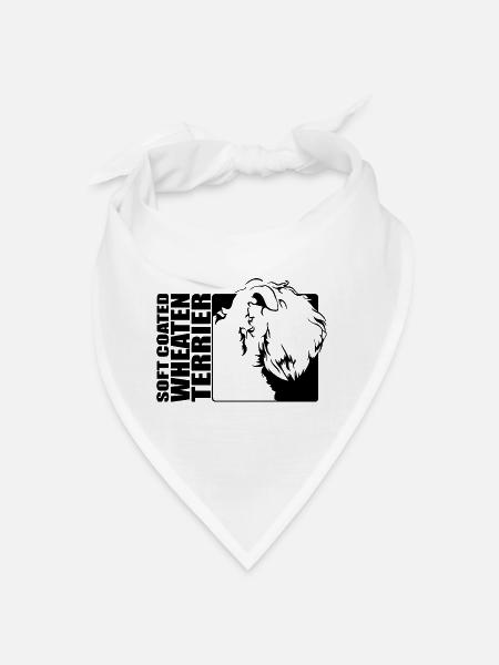 Soft Coated Wheaten Terrier Profile Dogs Wilsigns - Bandana - white