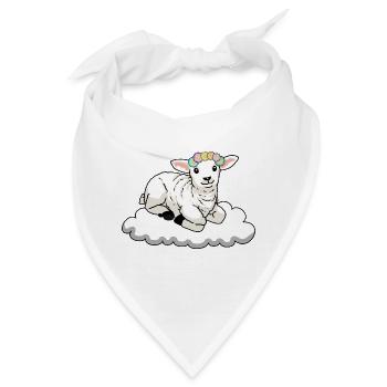 Schaf Schafe - Bandana - Weiß - Vorne