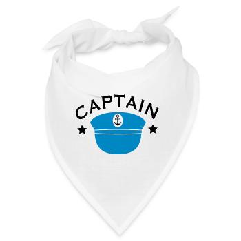 Kapitän - Bandana - Weiß - Vorne