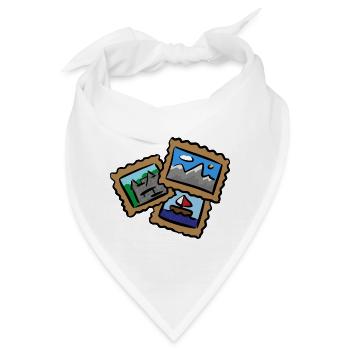 Briefmarken Reisen Postkarten Briefmarkensammlung - Bandana - Weiß - Vorne
