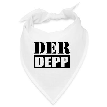 Der Depp - Bandana - Weiß - Vorne