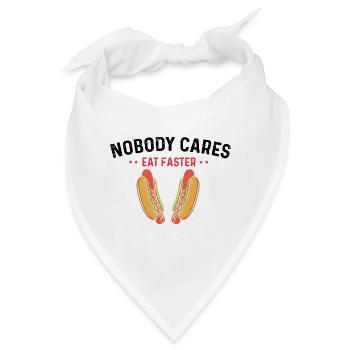 Schnell Essen Hot Dog Hotdog FastFood - Bandana - Weiß - Vorne