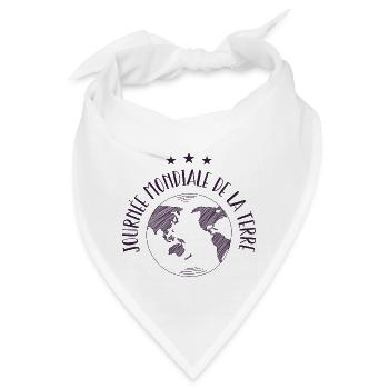 Welttag der Erde - Bandana - Weiß - Vorne
