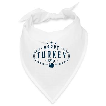 Happy Turkey Day | Erntedankfest - Bandana - Weiß - Vorne
