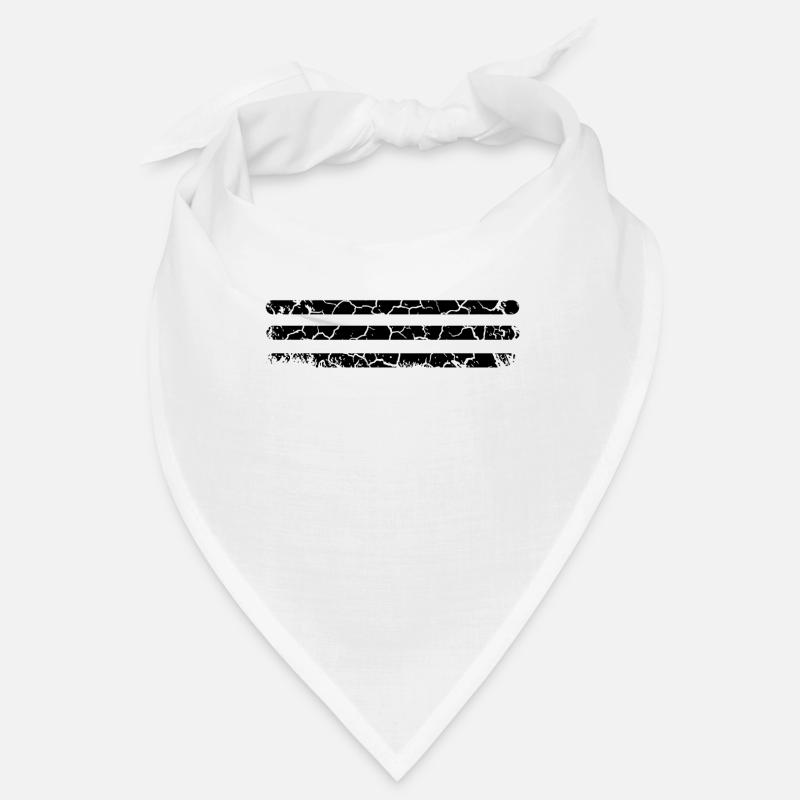 Black Lines Stroke Your Text Gift Bandana