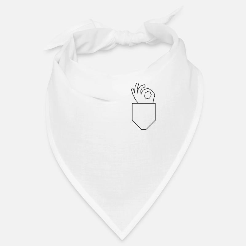 OK Regardez dans le symbole du signe de la main du jeu Bandana