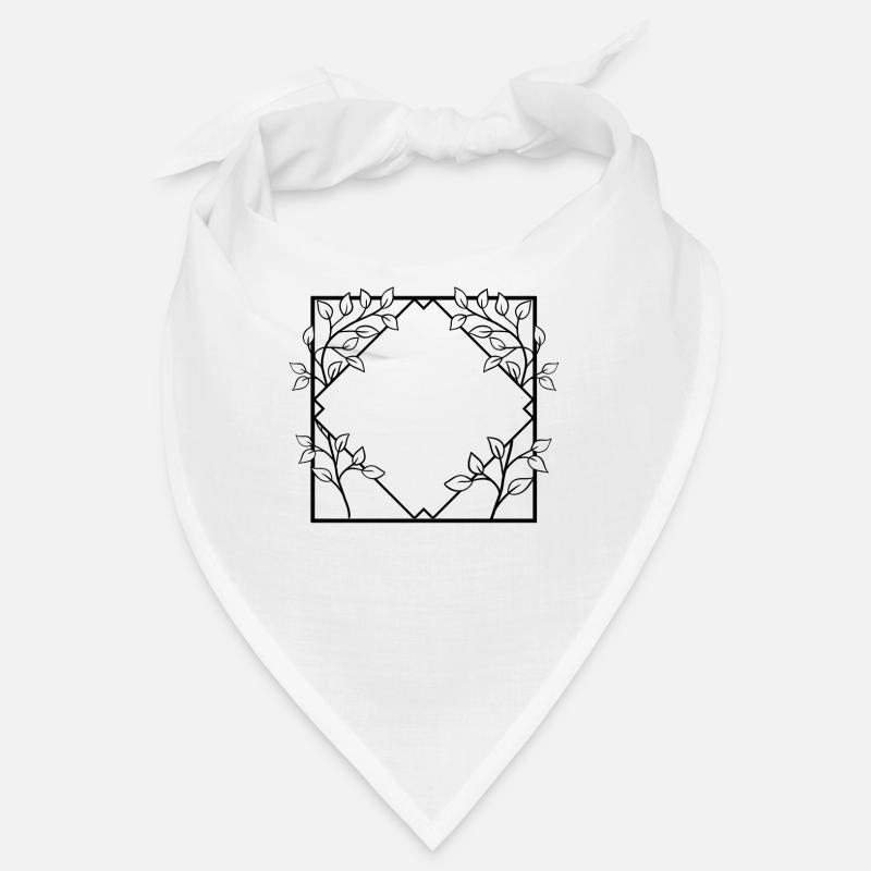 Frame with branches Square frame Bandana