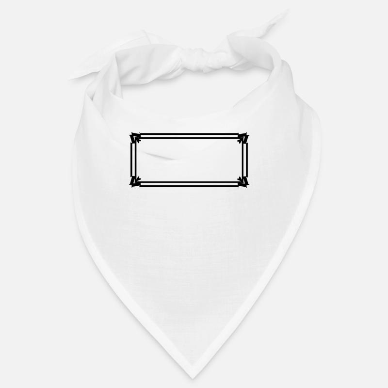 Cadre rectangulaire avec ornements Bandana