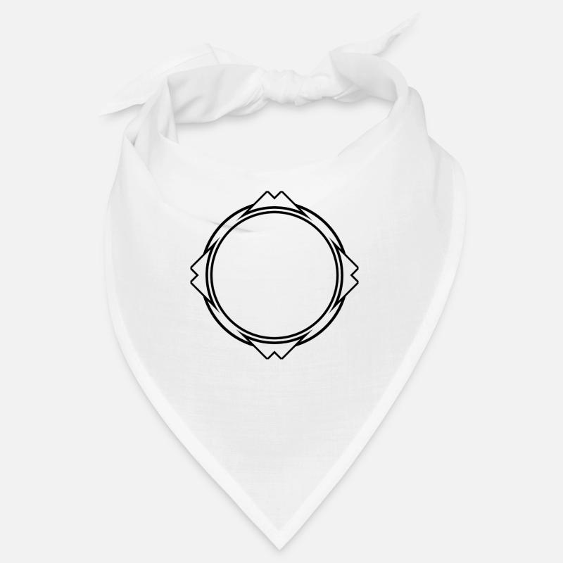 Cooler Rahmen in Schwarz mit Ecken Bandana