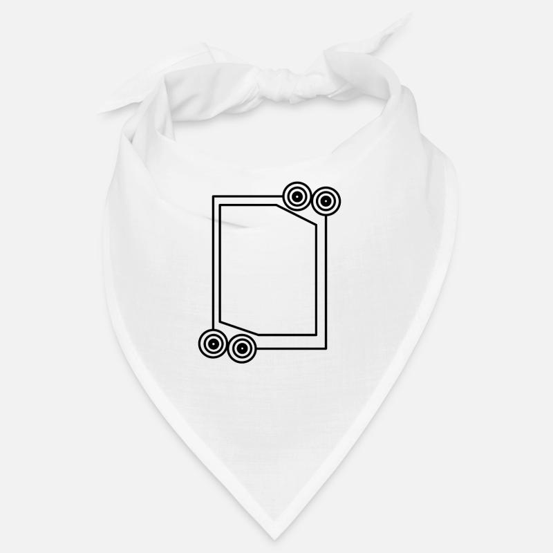 Cool long frame in black decoration Bandana