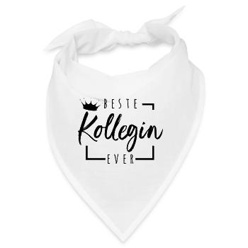 Beste Kollegin Ever - Bandana - Weiß - Vorne