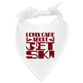 Ich kümmere mich nur um Jetski - Bandana - Weiß - Vorne