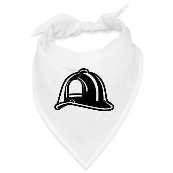 Feuerwehrhelm - Bandana - Weiß - Vorne