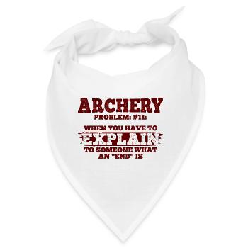 Bogenschießen Archery - Bandana - Weiß - Vorne