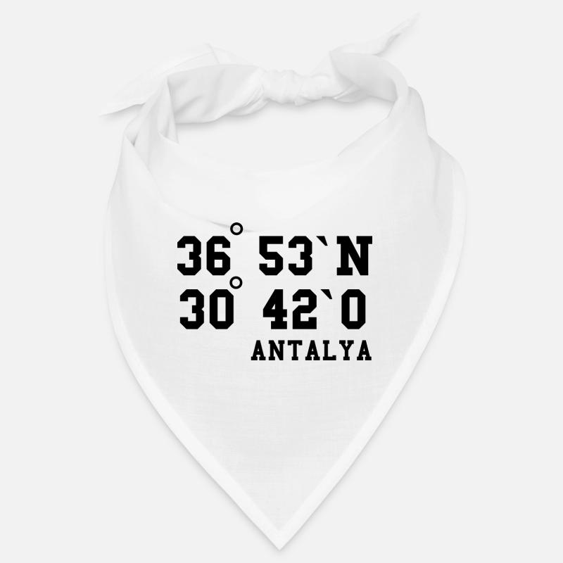 Antalya Coordinates Turkey Holiday Idea Bandana