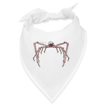 Seespinne Matrose Seemann Krebstiere Krabbe - Bandana - Weiß - Vorne