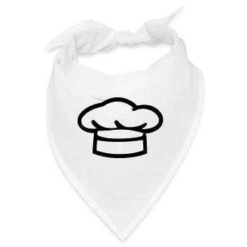Küchenchef - Bandana - Weiß - Vorne
