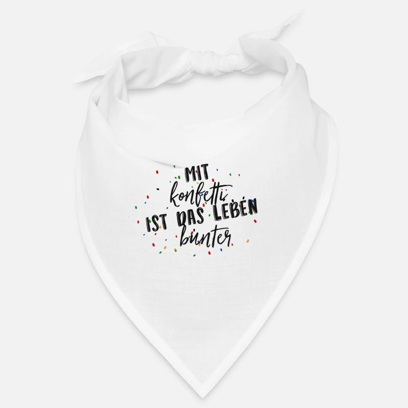 Mit Konfetti ist das Leben bunter Bandana