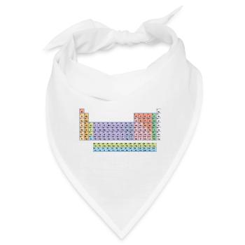 periodic table - Bandana - Weiß - Vorne
