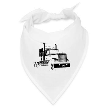 LKW Fahrer LKW Laster - Bandana - Weiß - Vorne