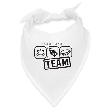 Gaspreis Deckel Team Piktogramm - Bandana - Weiß - Vorne