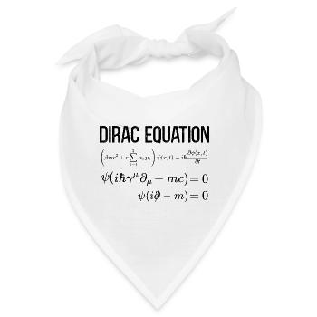 Dirac Equation Mathematisch-relativistische - Bandana - Weiß - Vorne