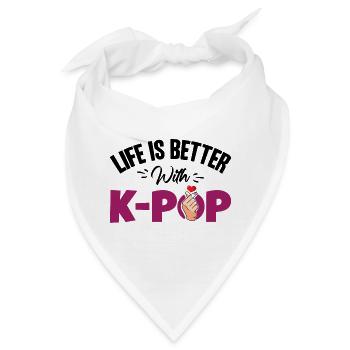 Koreanische Popmusik K-Pop - Bandana - Weiß - Vorne