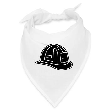 Feuerwehrhelm - Bandana - Weiß - Vorne