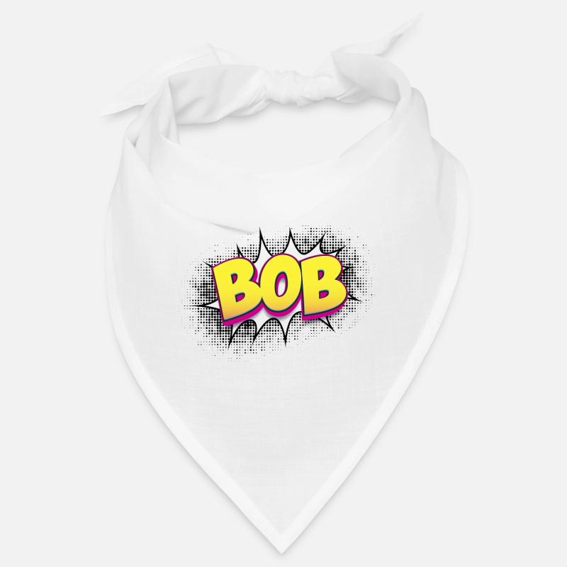 Bob Custom Name Comic Book Style Pop Art, Bob Bandana