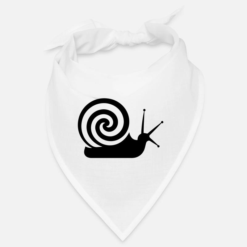 Schnecke - Bandana - Weiß