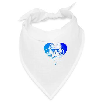 Herren Scuba Diver Free Dive Diver Diving - Bandana - Weiß - Vorne