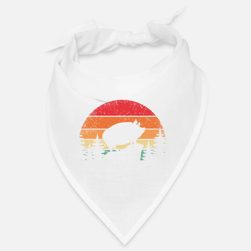 Cochon rétro Cochon ventru de caca Bandana