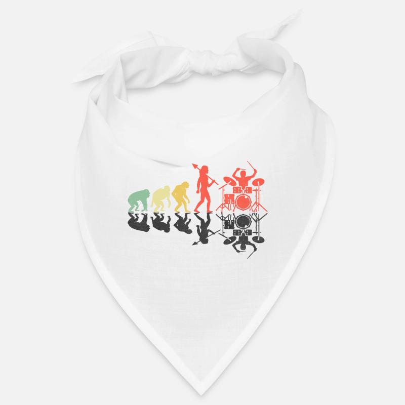 Drummer Evolution Drum Music Lover Drumming Drumme Bandana