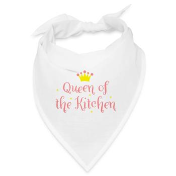 Queen of the Kitchen - Bandana - Weiß - Vorne