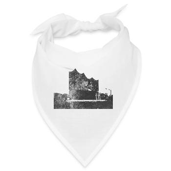 Elbphilharmonie - Bandana - Weiß - Vorne