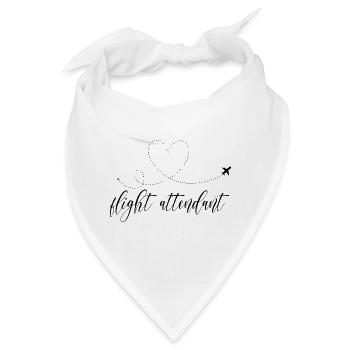 flight attendant - Flugbegleiter Stewardess - Bandana - Weiß - Vorne