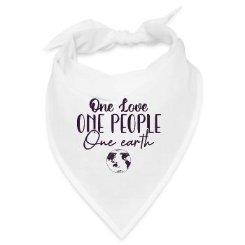 Weltfriedenstag - Bandana - Weiß - Vorne