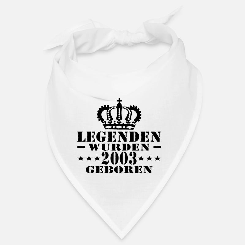LEGENDEN WURDEN 2003 GEBOREN - Bandana - Weiß