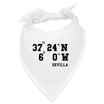 Sevilla Andalusien Spanien Urlaub Idee - Bandana - Weiß - Vorne