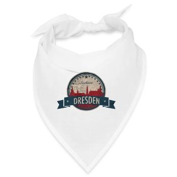 Dresden Sachsen - Bandana - Weiß - Vorne