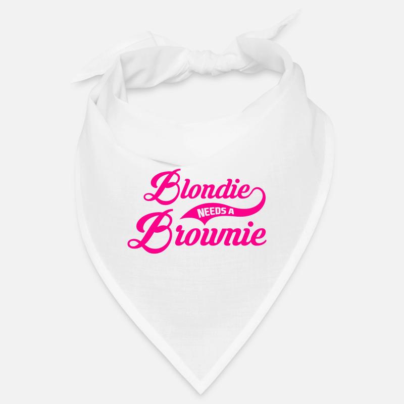 Every Blondie Needs A Brownie - Bandana - Weiß