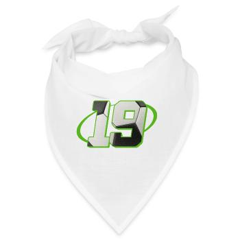 19 Geburtstag Fußball 19 Jahre Fußballer - Bandana - Weiß - Vorne