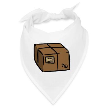 Paket Zusteller Paketbote Geschenkidee - Bandana - Weiß - Vorne